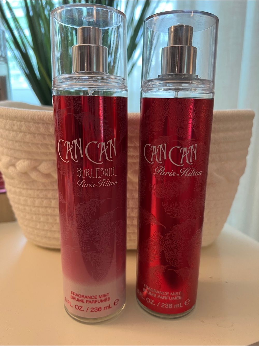 Paris Hilton Can Can Red Fragrance Mist Duo – Metallic Red Bottles